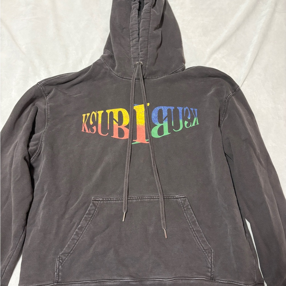Ksubi Charcoal Hoodie with Colorful Logo